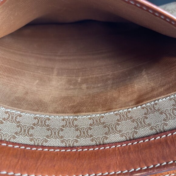 CELINE Vintage Macadam Clutch/Second Bag w/ Strap - Preowned - Picture 14 of 15